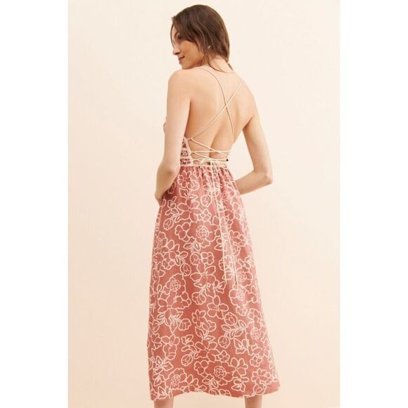 Mon Renn Monte Floral Sundress Size L - Picture 4 of 10